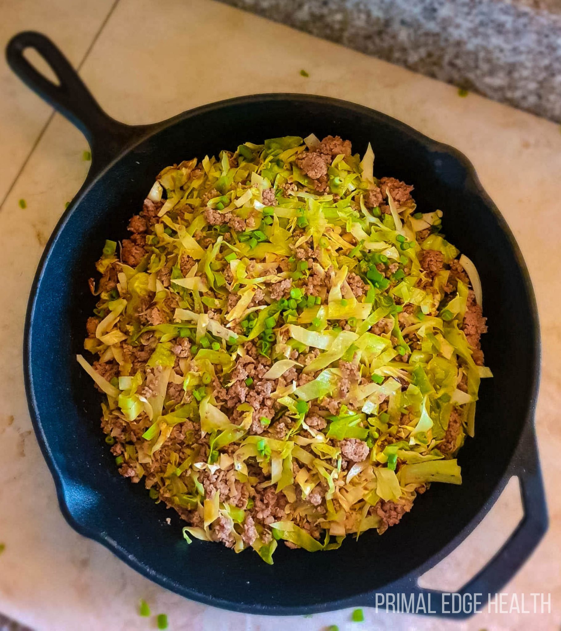 Ground Beef And Cabbage Stir Fry