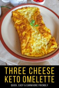 Three Cheese Keto Omelette