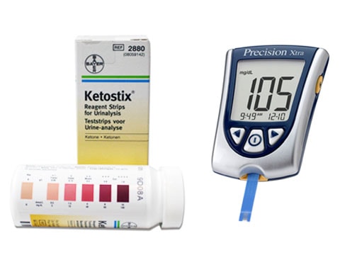 Different tools use to measure ketones.