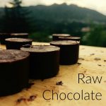 Raw chocolate superfood bites. Sugar-free chocolate recipe.
