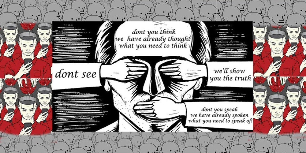 Do't think we have already thought what you need to think. Don't see. We'll show you the truth. Don't you speak. We have already spoken what you need to speak of.