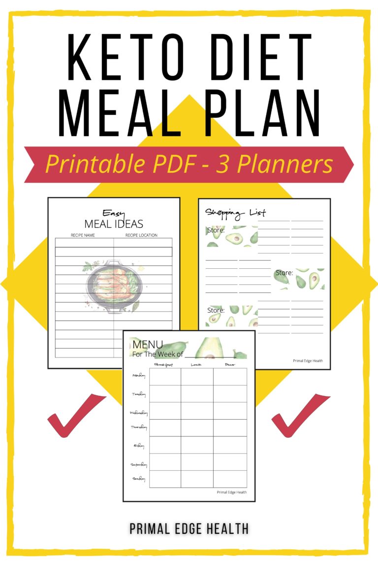 Printable Keto Meal Planner Template