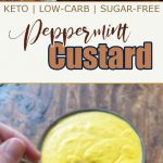 Peppermint custard. Keto. Low-carb. Sugar-free by Primal Edge Health.