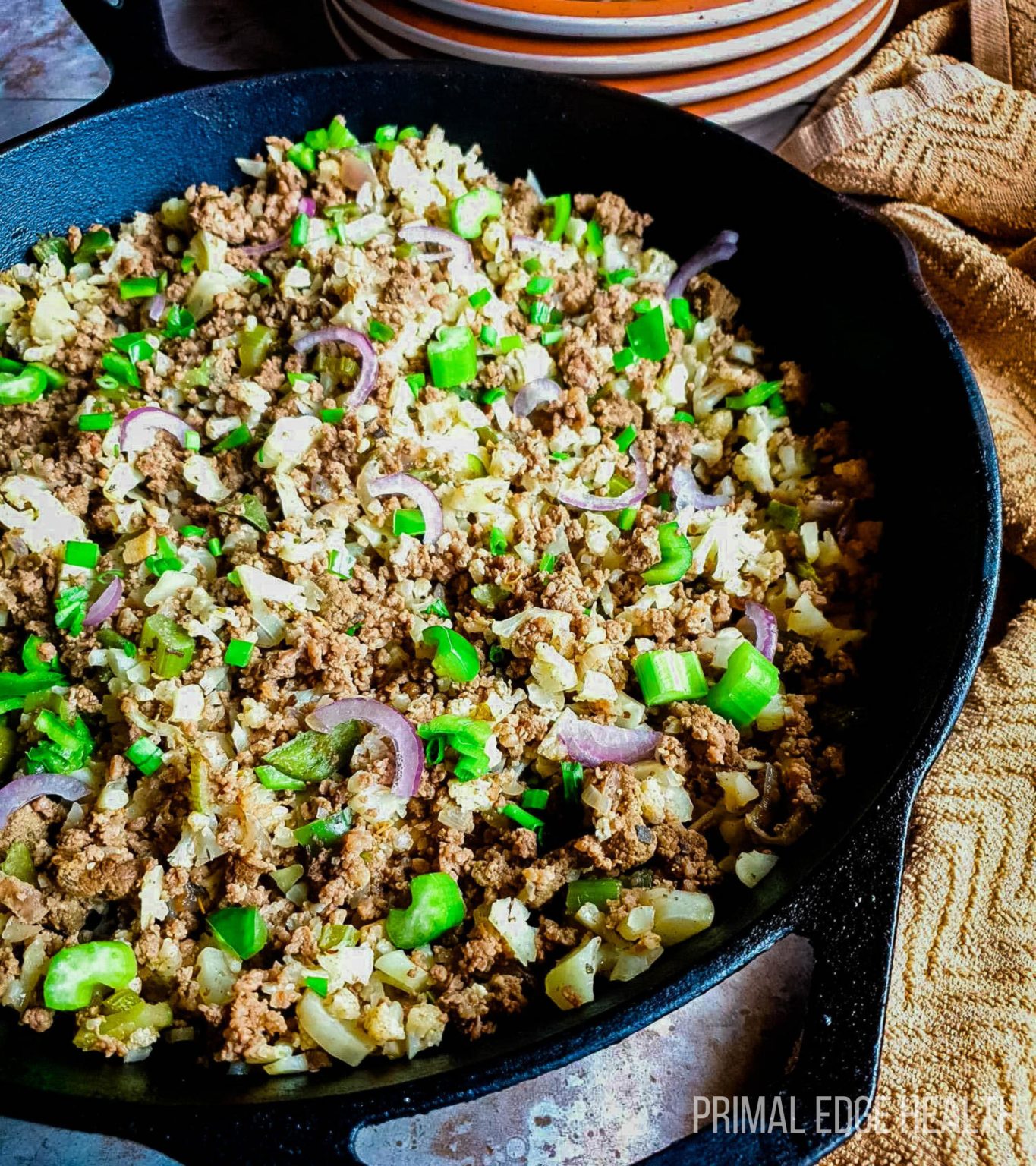 Easy Cajun Dirty Rice Recipe with Ground Beef (Keto)