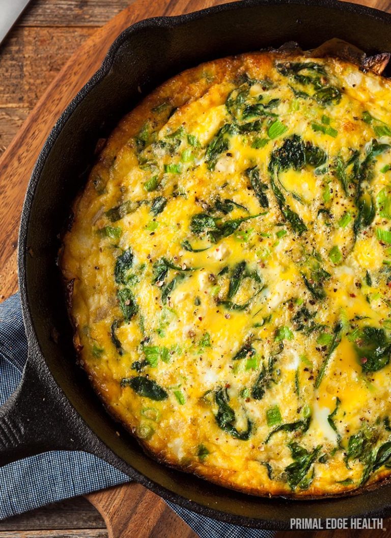 Easy Keto Frittata Recipe With Spinach And Cheese