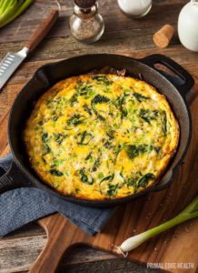 Easy Keto Frittata Recipe with Spinach and Cheese