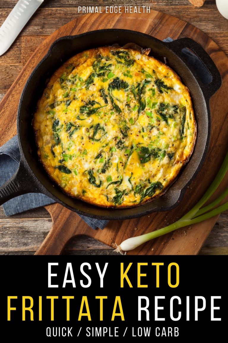 Easy Keto Frittata Recipe with Spinach and Cheese