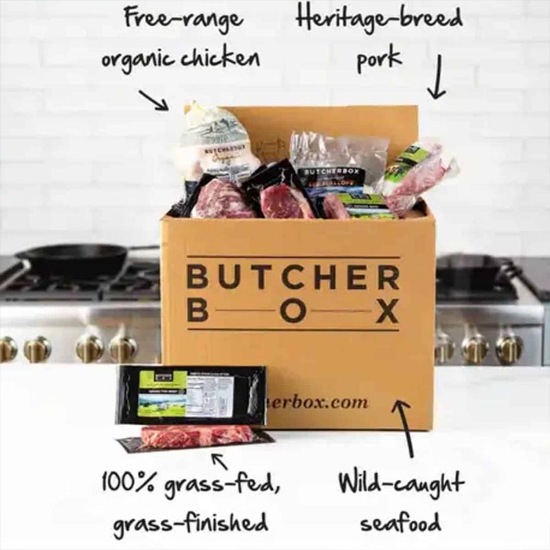 Butcher box subscription box.