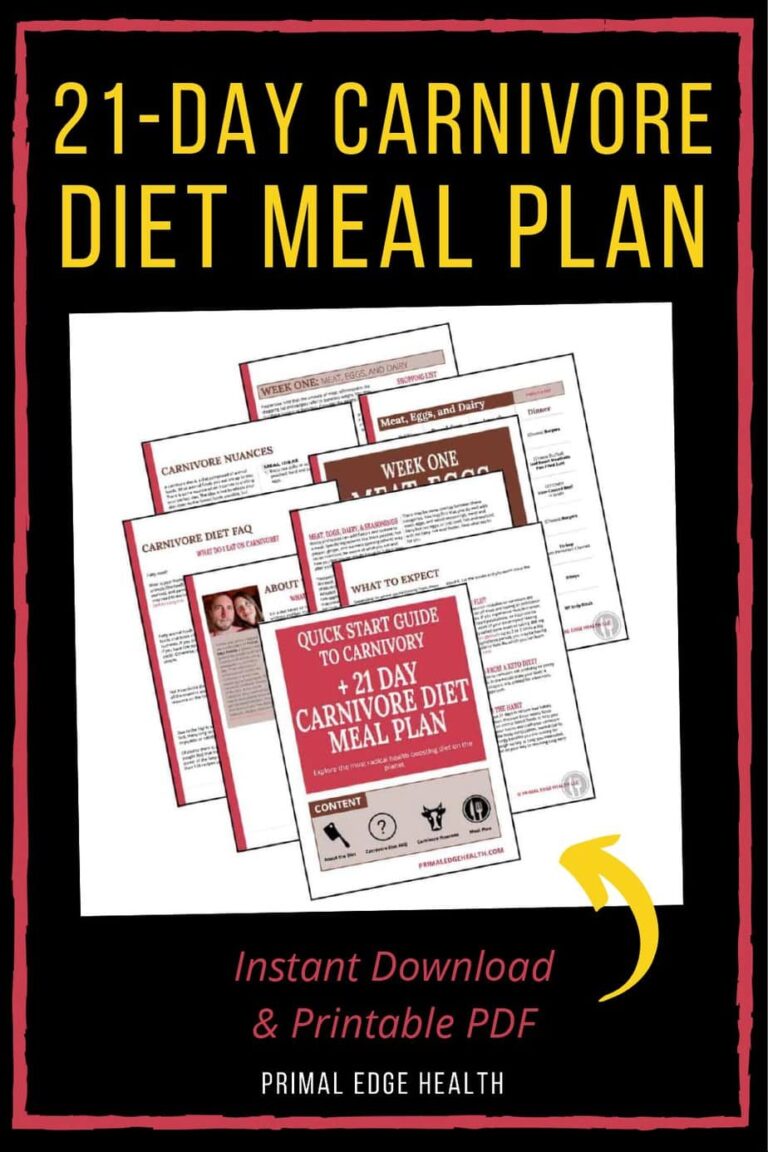21 Day Carnivore Diet Meal Plan A Quick Guide For Beginners