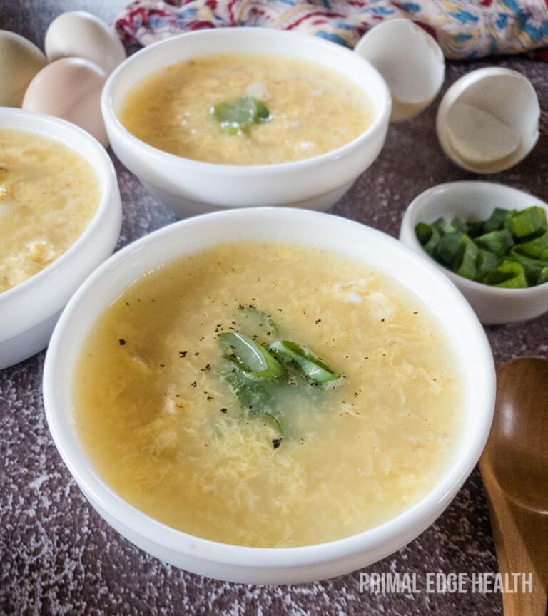 Egg Drop Soup Without Cornstarch (Carnivore, Keto, Gluten-free)