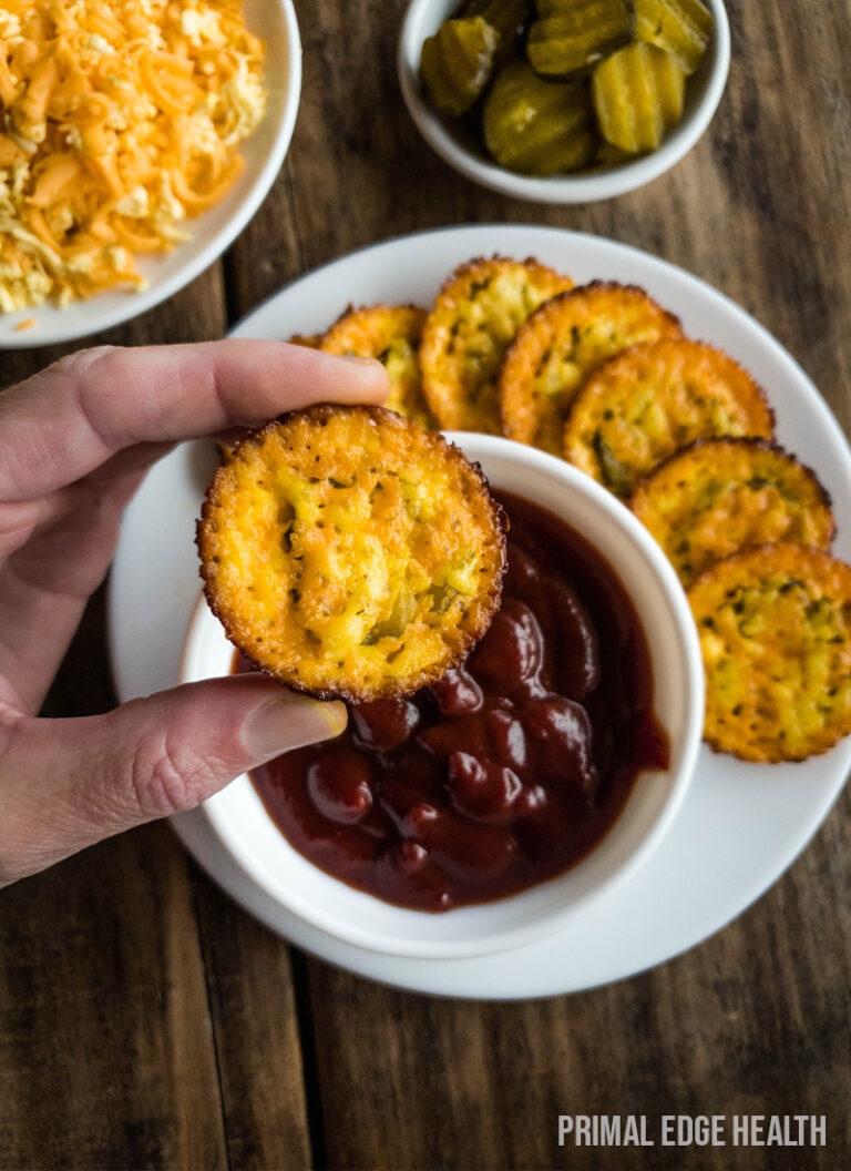 Easy Keto Pickle Chips