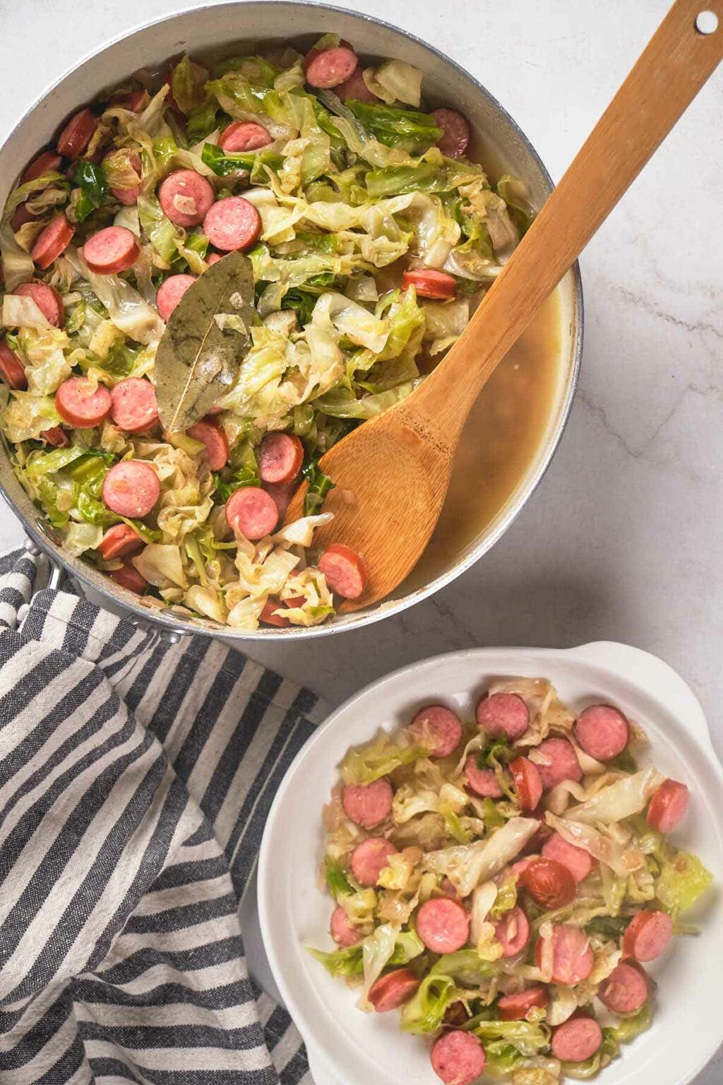 Fried Cabbage and Sausage Skillet