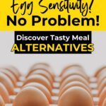 Text reads: "Egg sensitivity? No problem! Discover Tasy Meal Alternatives".